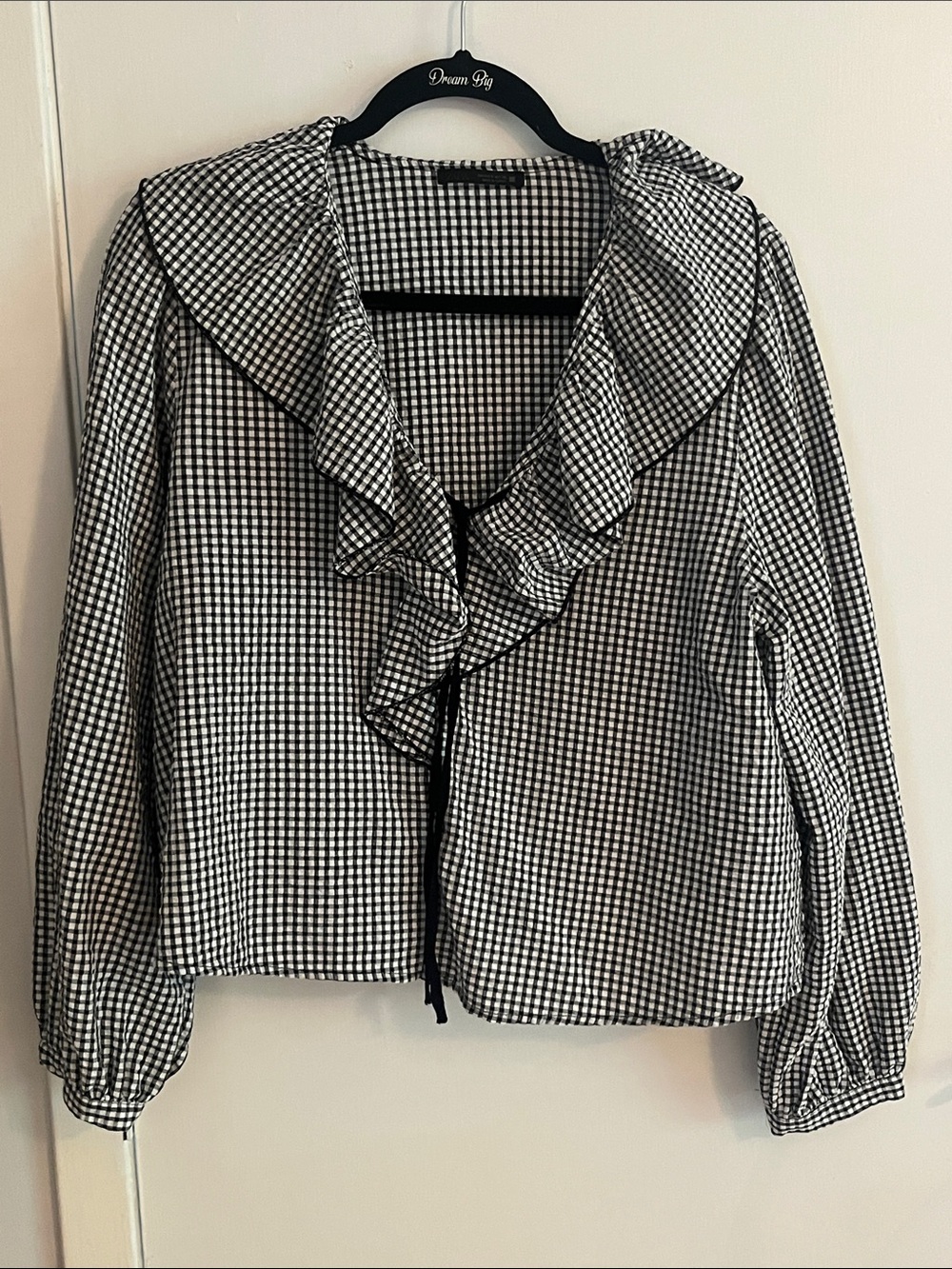 Zara Gingham Blouse